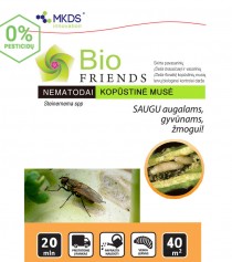 Nematodai KOPŪSTINIŲ MUSIŲ lervoms (Steinernema spp.) 2x10 mln/40 m²